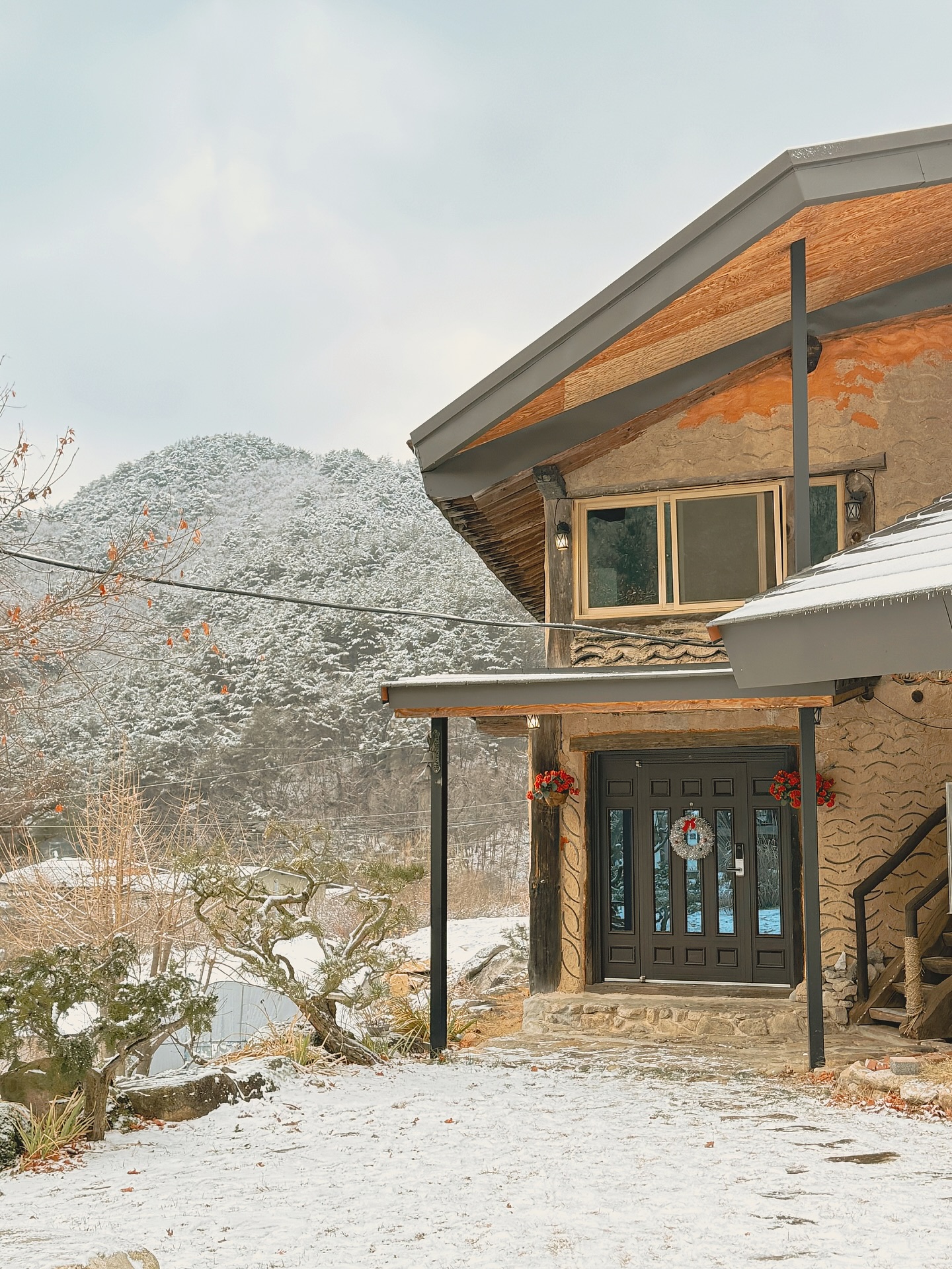 겨울 산뷰